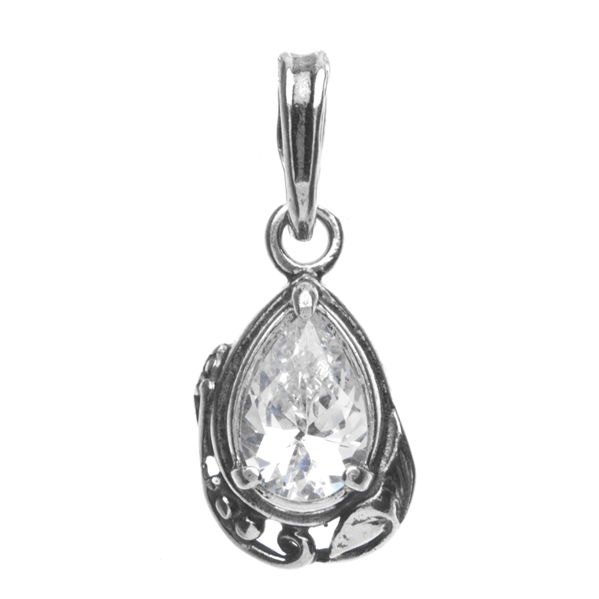 Anhänger Silber 925/000, Zirkonia, weiß