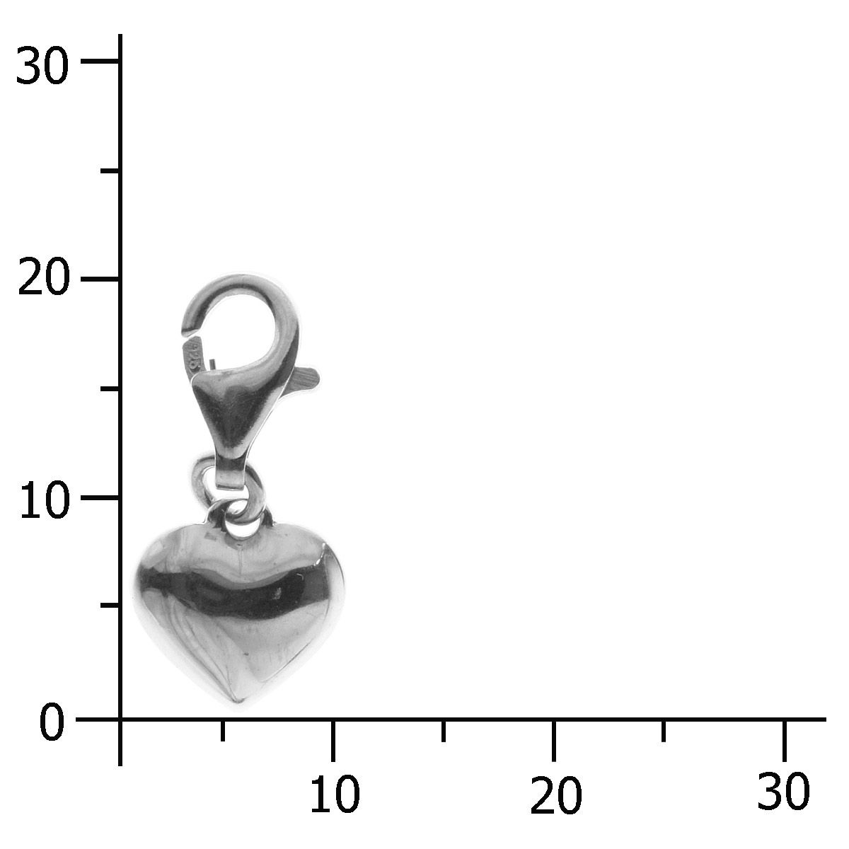 4250054223467-PT04 Charm Silber 925/000, Herz